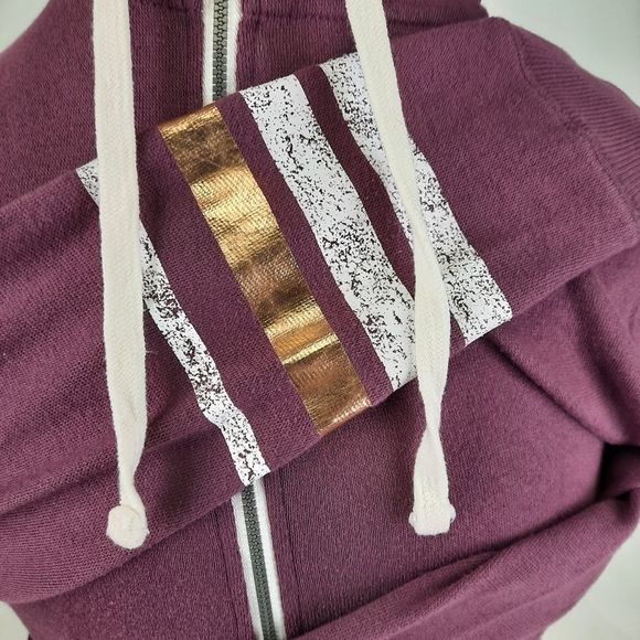 SO hoodie sweater lightweight sweatshirt long sleeve womens M zip thumb hole - Picture 7 of 13